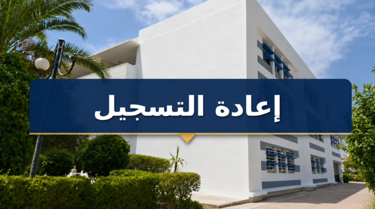 إعلان خاص بإعادة التسجيل للسنة الجامعية 2026/2027